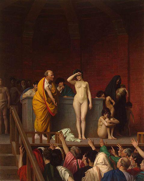 Jean-Leon Gerome Slave Market in Rome oil painting picture